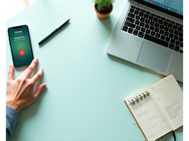 A desk with a smartphone, a calm hand holding a pen, and an open notebook, symbolizing multiple ways to connect with Solecia Bloom Therapeutics.